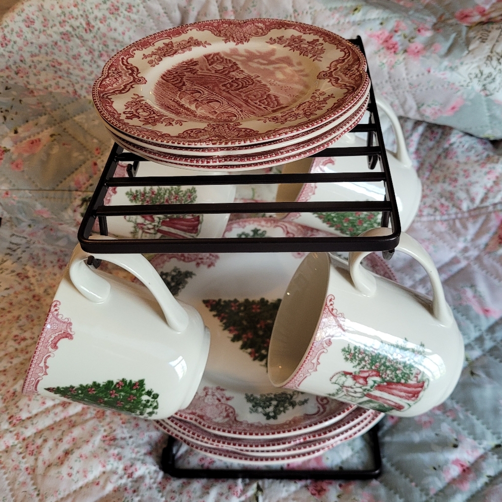 Metal Mug & Dish Storage Rack - Picture 3 of 3